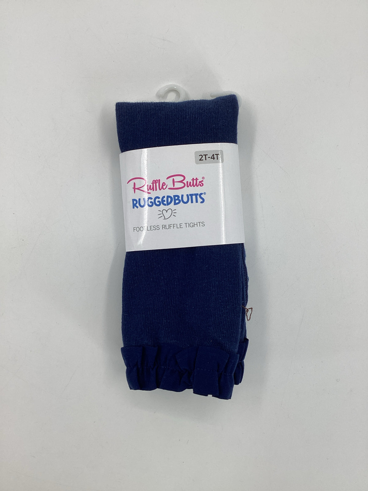 Ruffle Butts Child Size 2 Navy Tights - girls