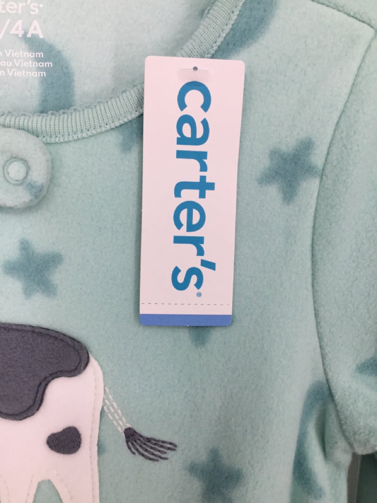 Carter's Child Size 4 Blue Sleepers