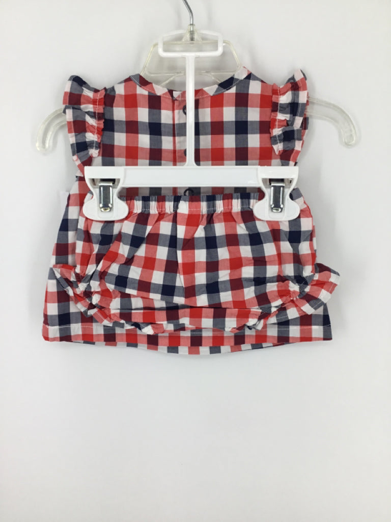 Carter's Child Size 3 Months Red Stars & Stripes Outfit