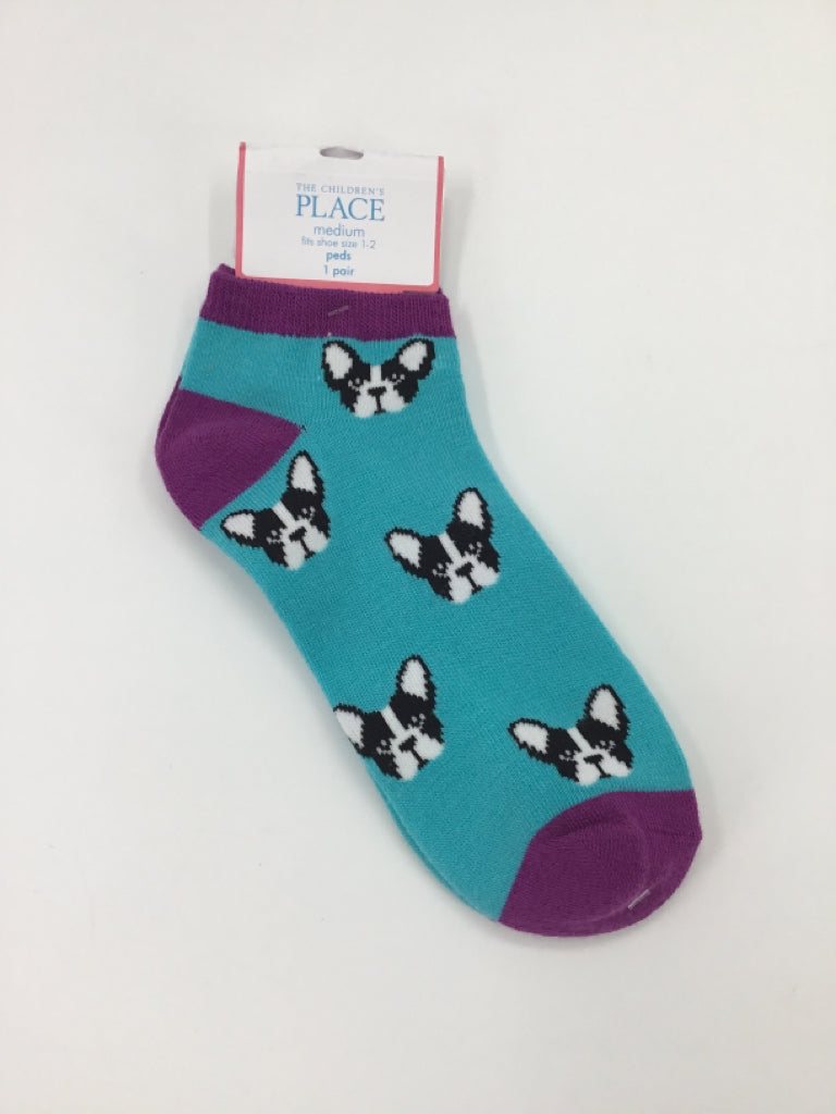 Childrens Place Child Size 1 Youth Blue Socks - girls
