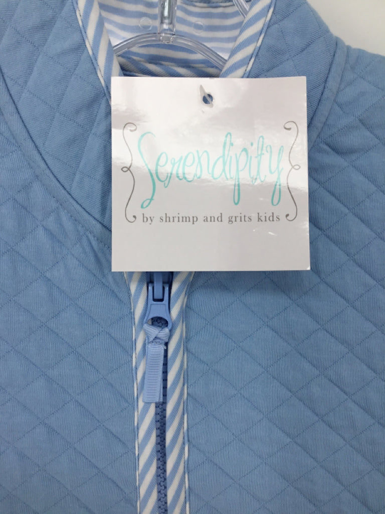 Serendipity by Shrimp and Grits Child Size 9 Blue Solid Vest - boys