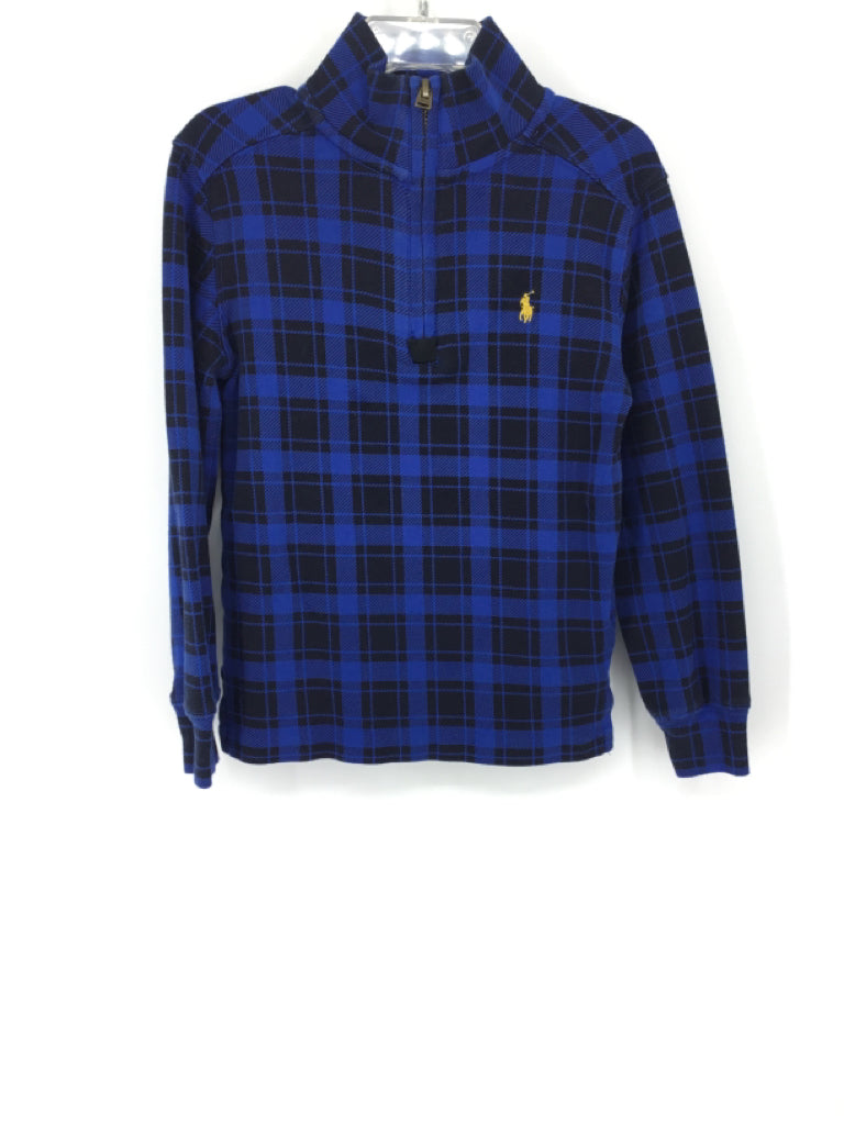 Ralph Lauren Child Size 5 Blue Plaid Shirt - boys