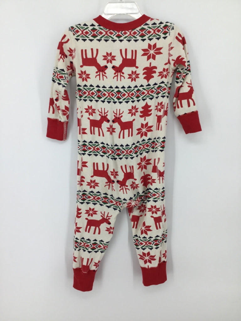 Hanna Andersson Child Size 2 Red Christmas Pajamas