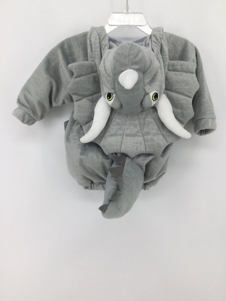 Target Child Size 0-6 Months Gray Triceratops Halloween Costume