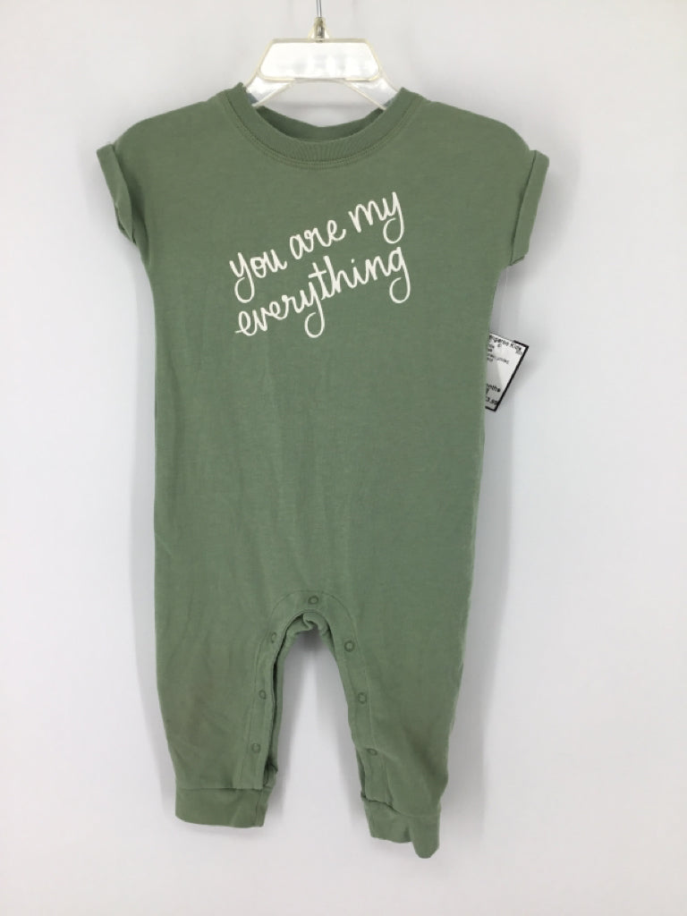 Cat & Jack Child Size 6-9 Months Green screen printed Outfit - boys