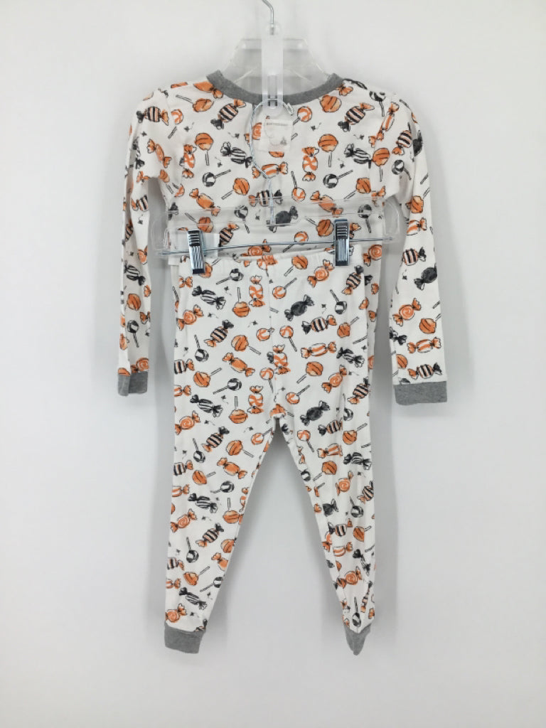 Burt's Bees Baby Child Size 3 White Halloween Pajamas