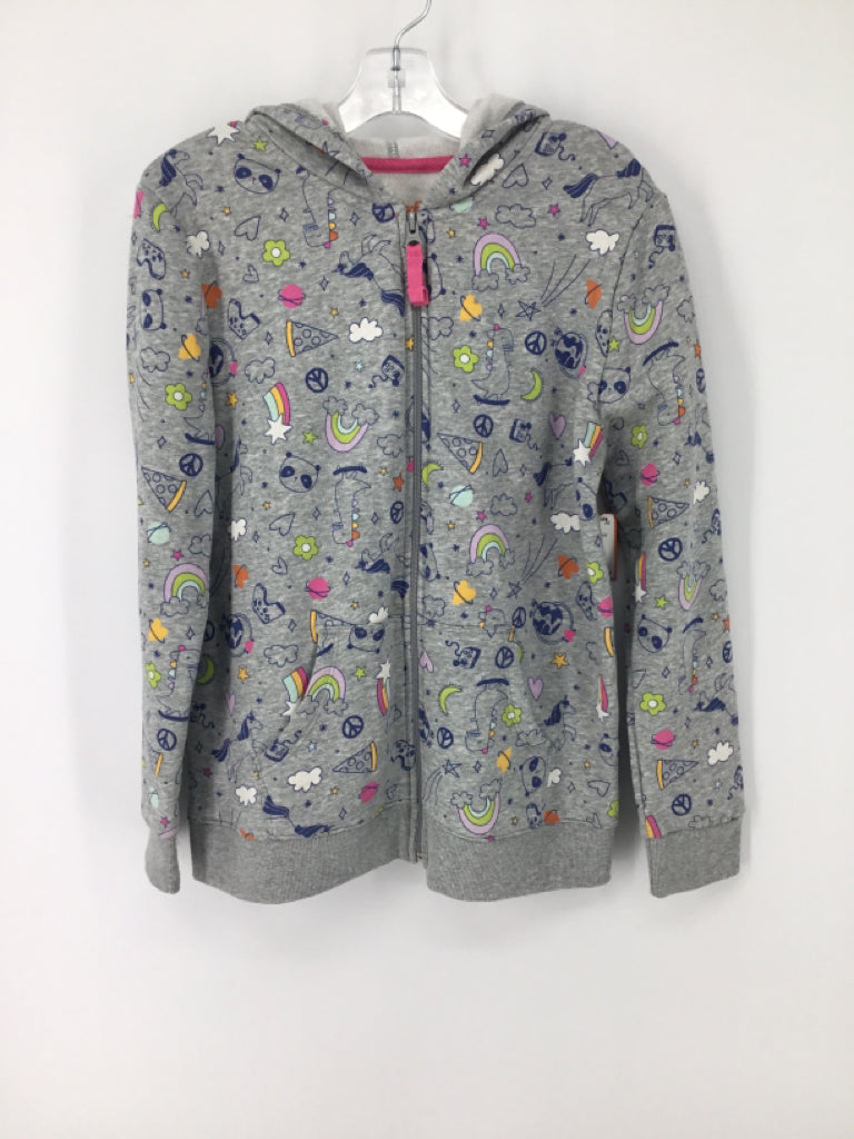 Cat & Jack Child Size 10 Gray Hoodie - girls