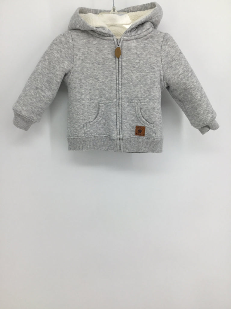 Simple Joys made by Carters Child Size 12 Months Gray Solid Hoodie - boys