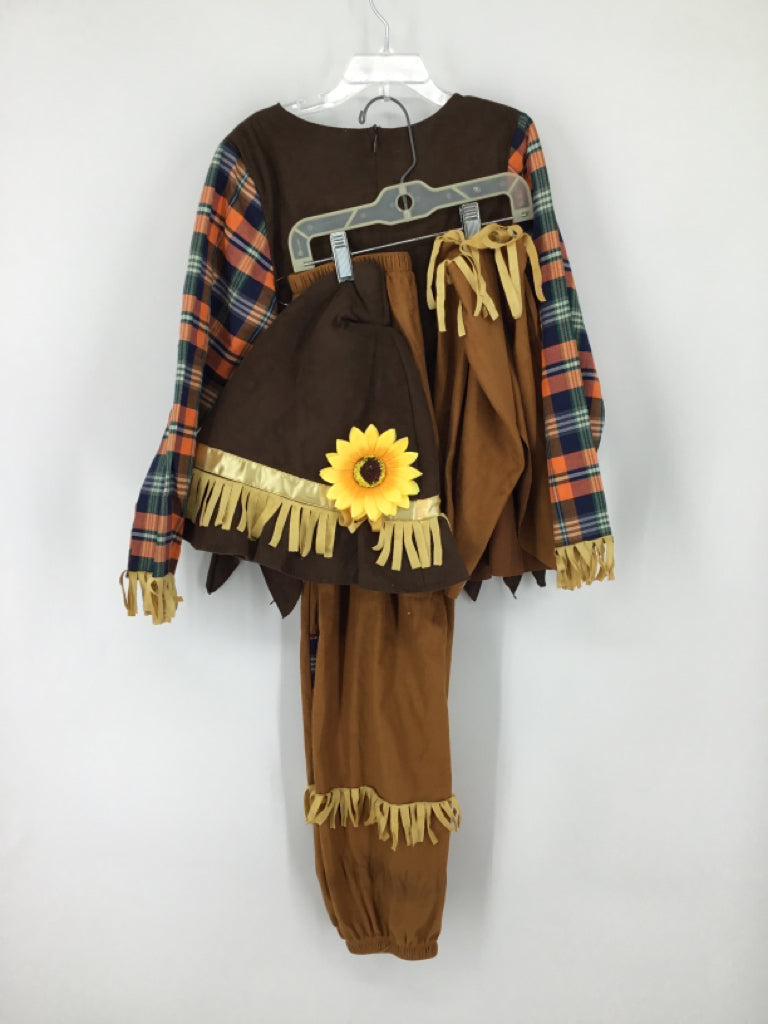 Relibeauty Child Size 6 Brown Scarecrow Halloween Costume
