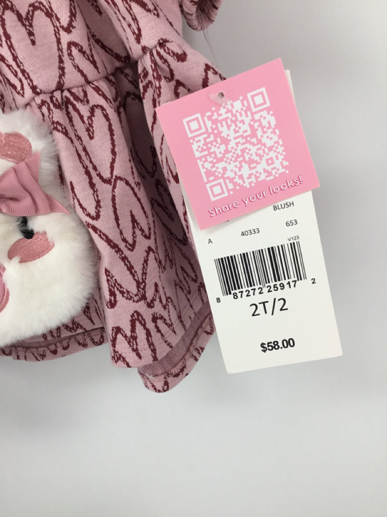 Rare Editions Child Size 2 Pink Valentine's Day Dress