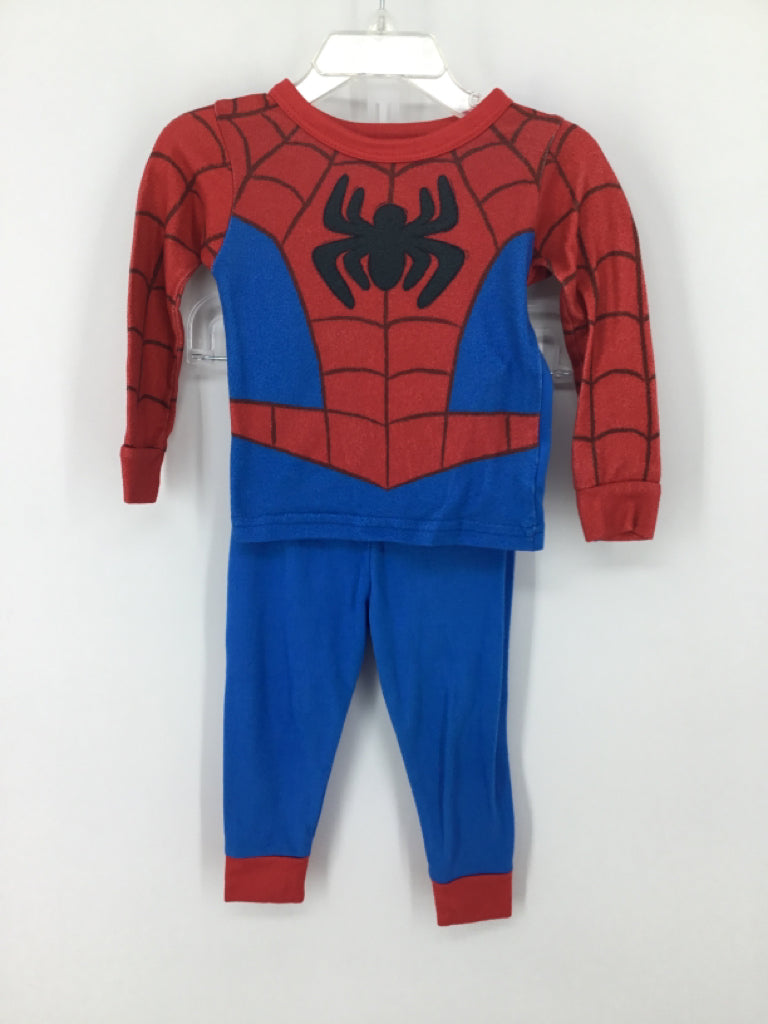Marvel Child Size 2 Blue Character Pajamas - boys
