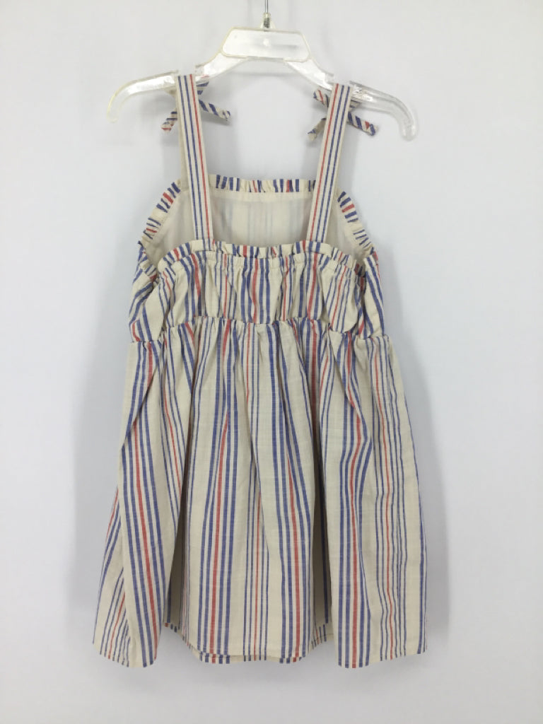 Cat & Jack Child Size 5 Cream Stars & Stripes Dress