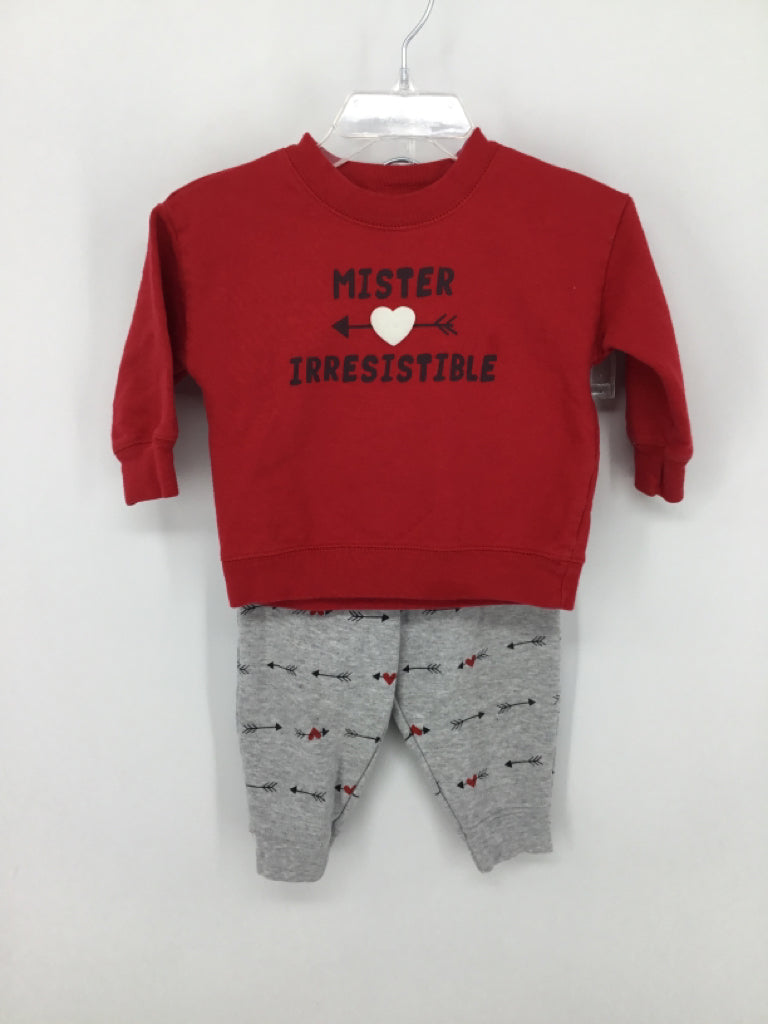 Just One You Made by Carters Child Size 9 Months Red Valentine's Day Outfit
