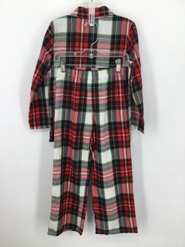 Old Navy Child Size 6 Red Plaid Pajamas - boys