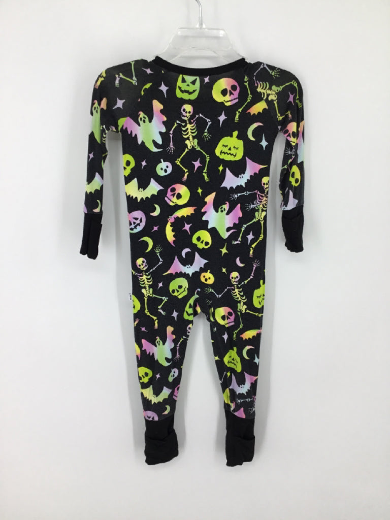 Little Sleepies Child Size 6-12 Months Black Halloween Pajamas