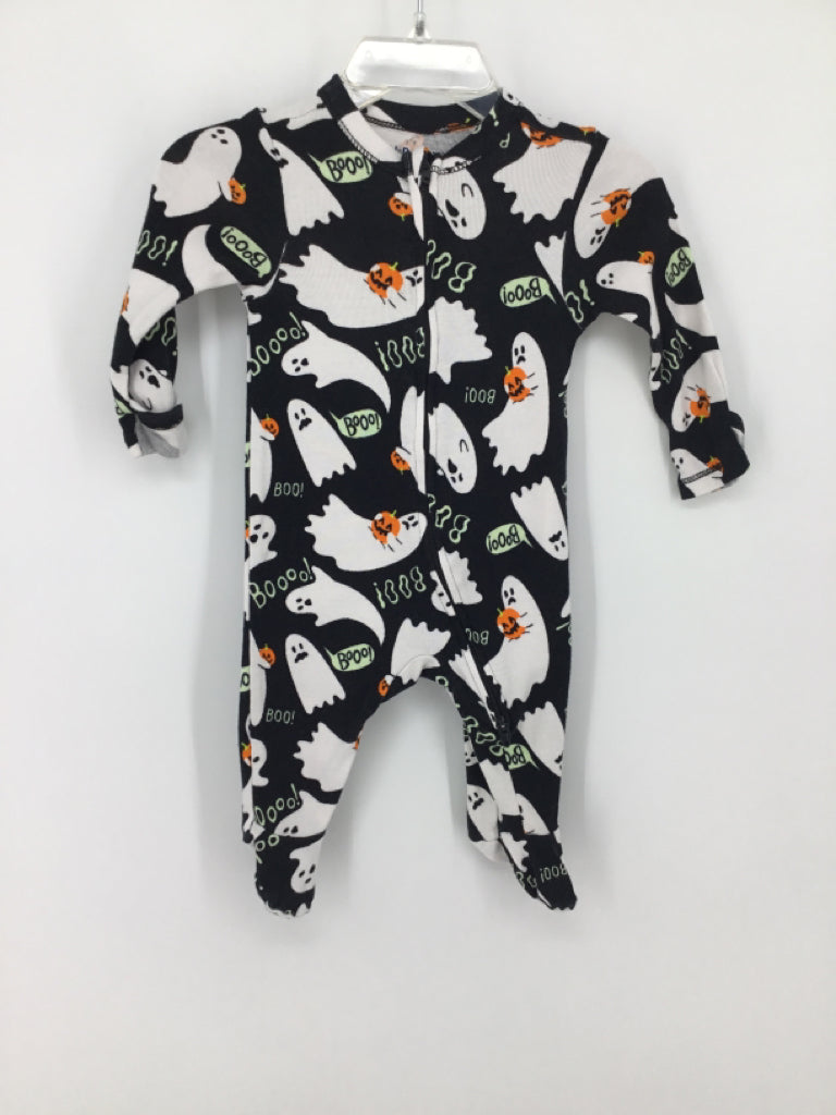 Old Navy Child Size 0-3 Months Black Halloween Sleeper