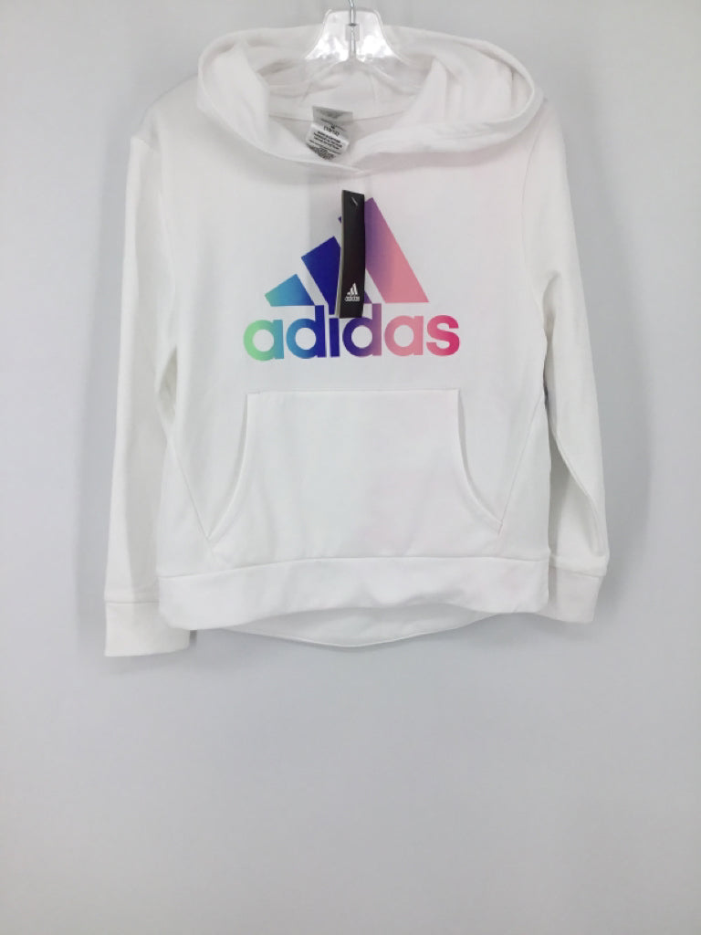 Adidas Child Size 10 White Sweatshirt - girls