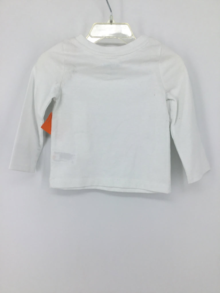 Cat & Jack Child Size 12 Months White Solid T-shirt - boys