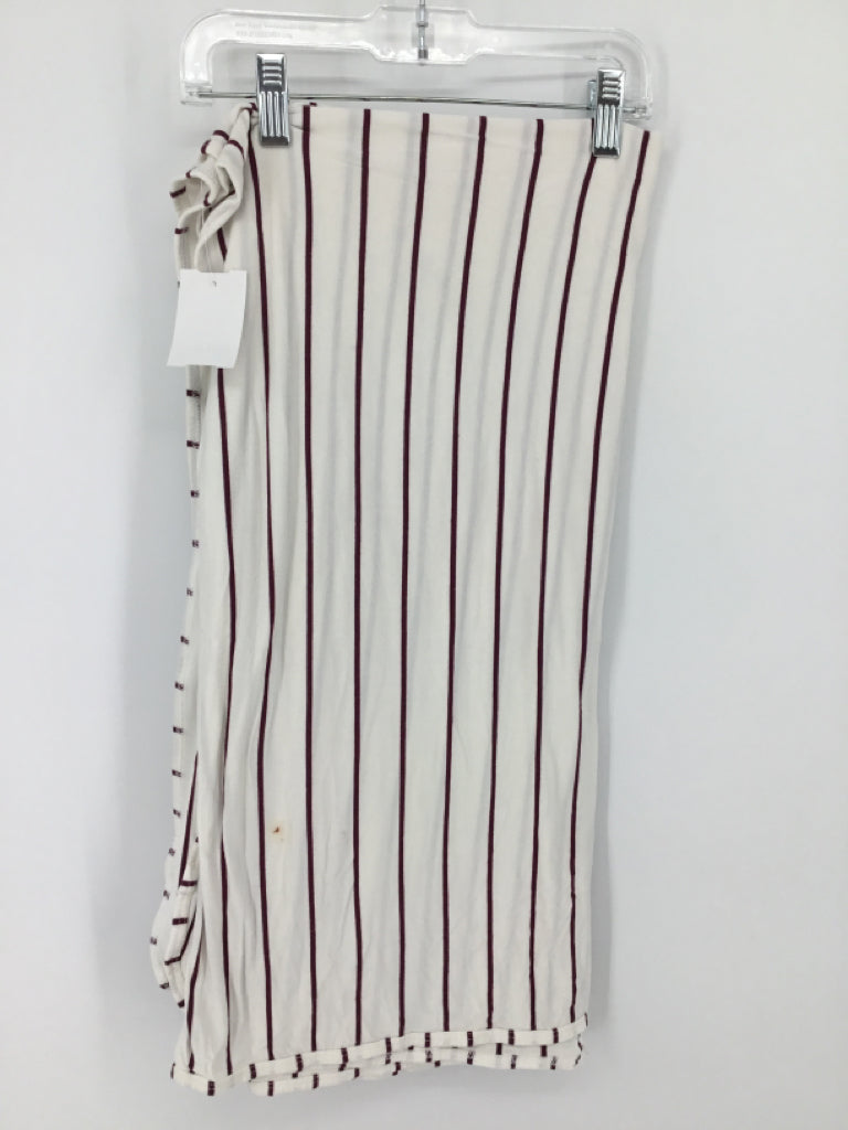 Lou Lou Burgundy Stripe Blanket