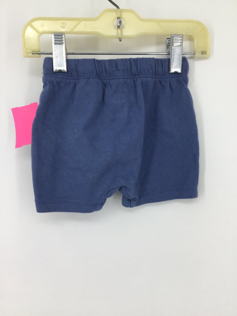 H & M Child Size 6 Months Blue Solid Shorts - boys