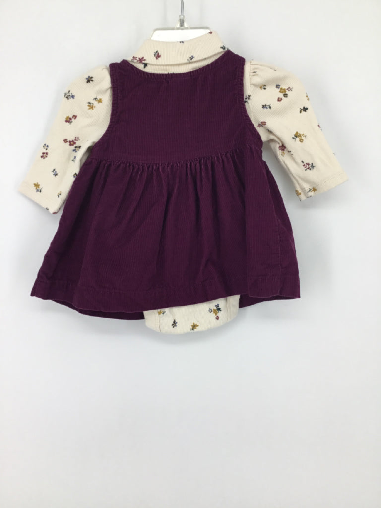 Baby Gap Child Size 0-3 Months Purple Dress - girls