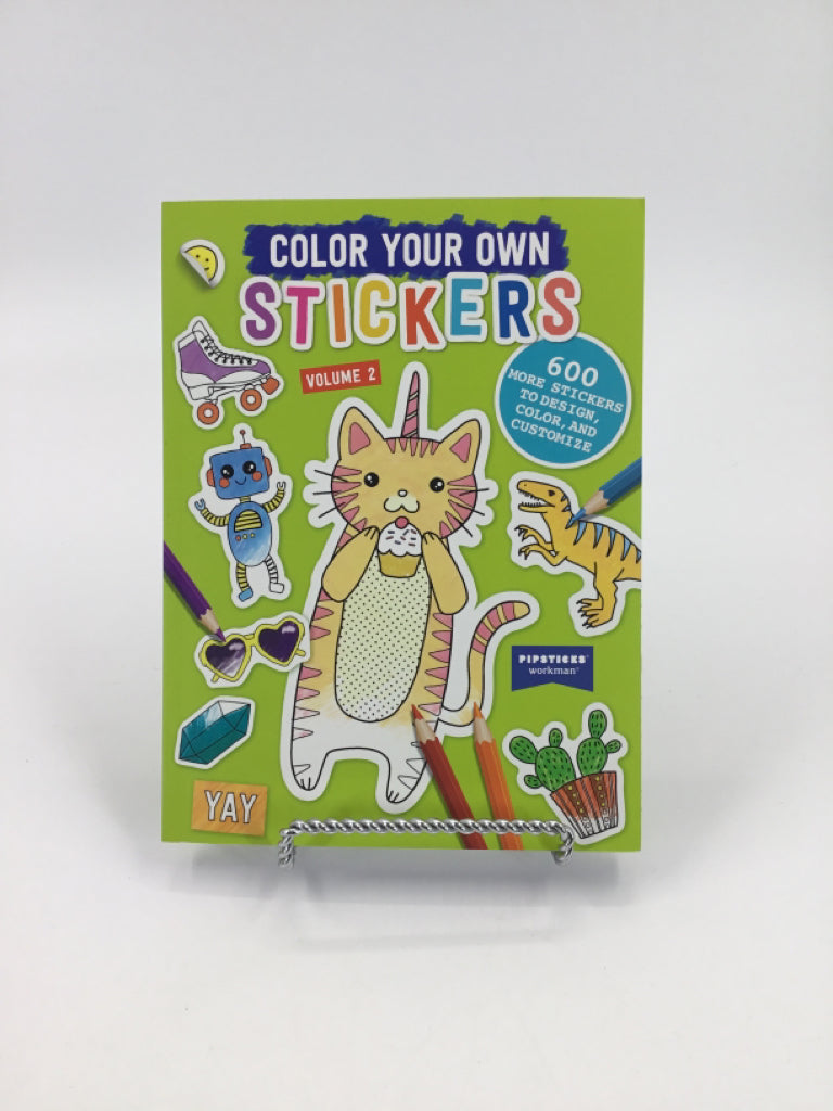Color Your Own Stickers Vol 2 Paper Back Book