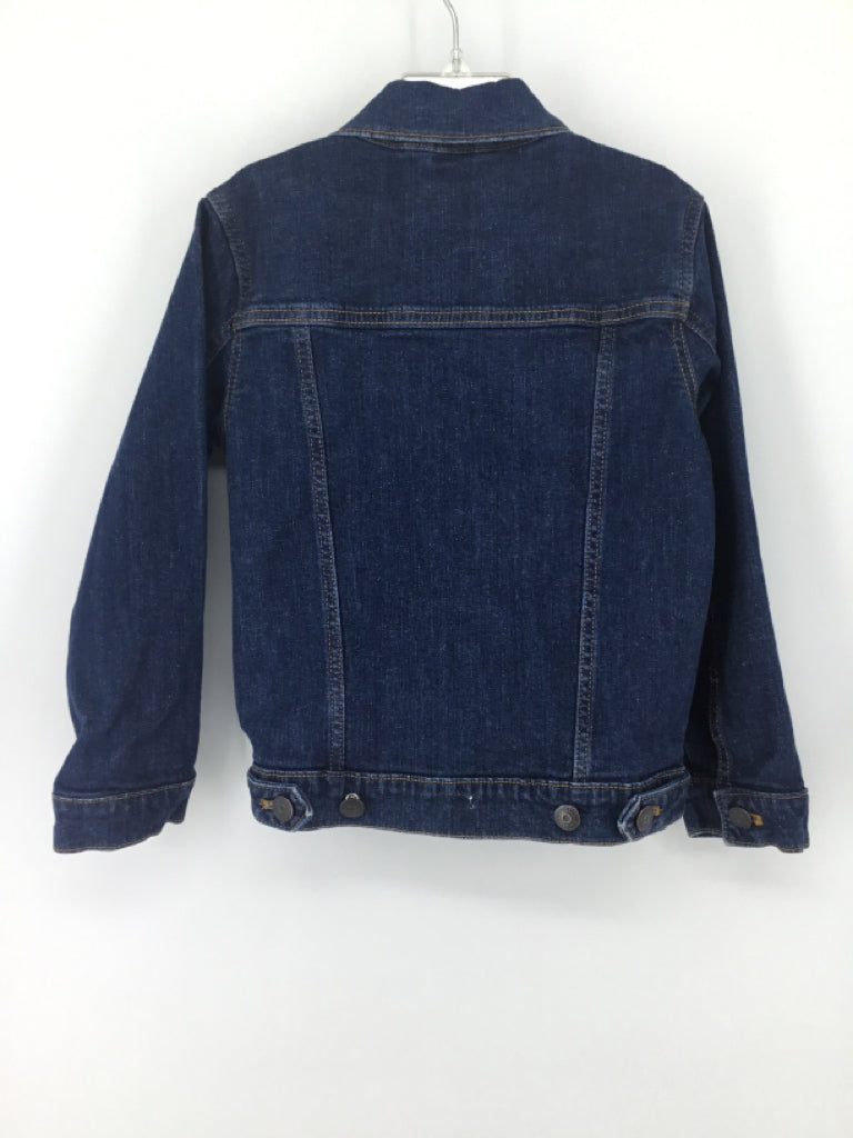 Jack Denim Child Size 5 Blue Solid Jacket - boys