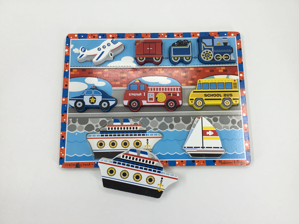 Melissa & Doug Vehicles Chunky Puzzle
