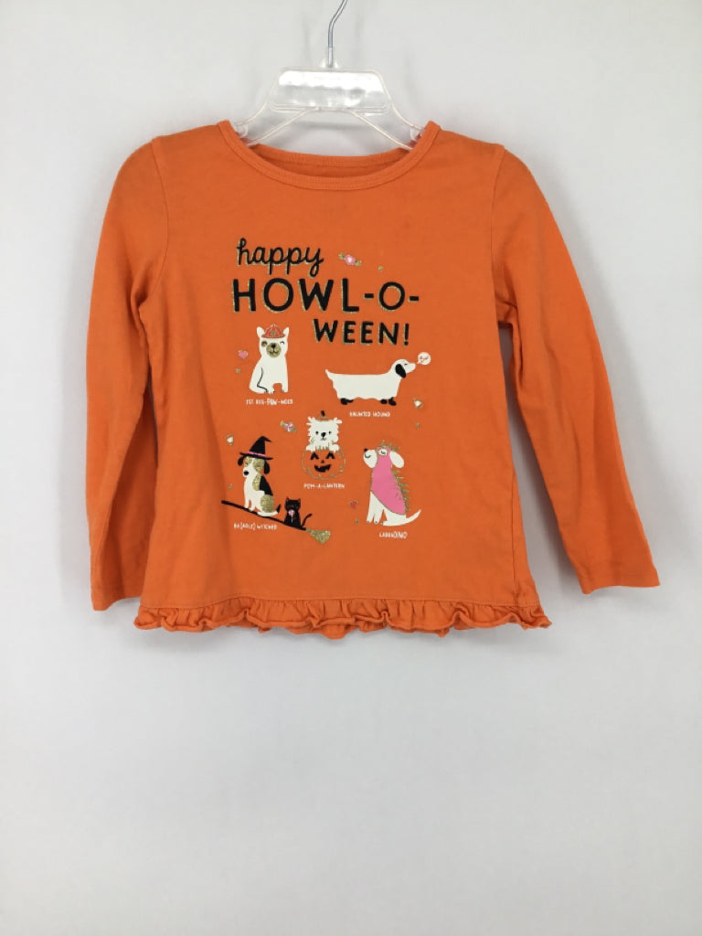 Carter's Child Size 4 Orange Halloween T-Shirt