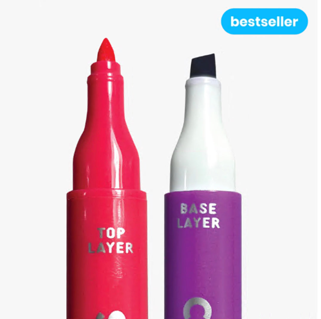 Ooly Color Layers Overlaying Double Ended Markers