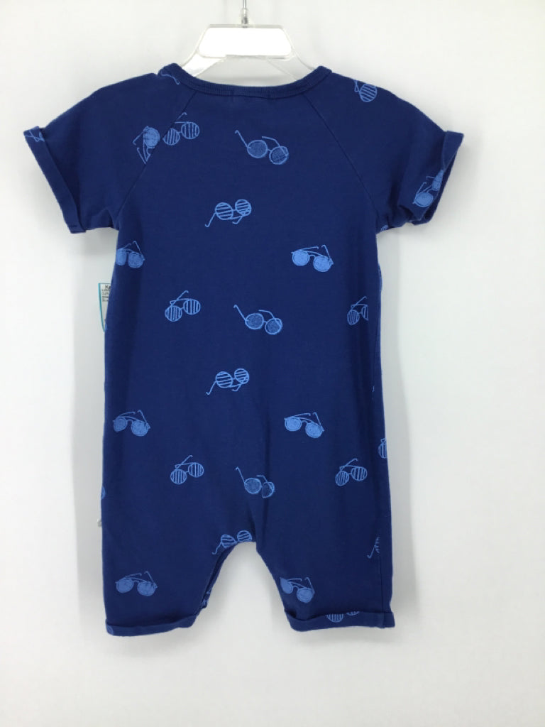 miles baby Child Size 24 Months Blue Print Outfit - boys