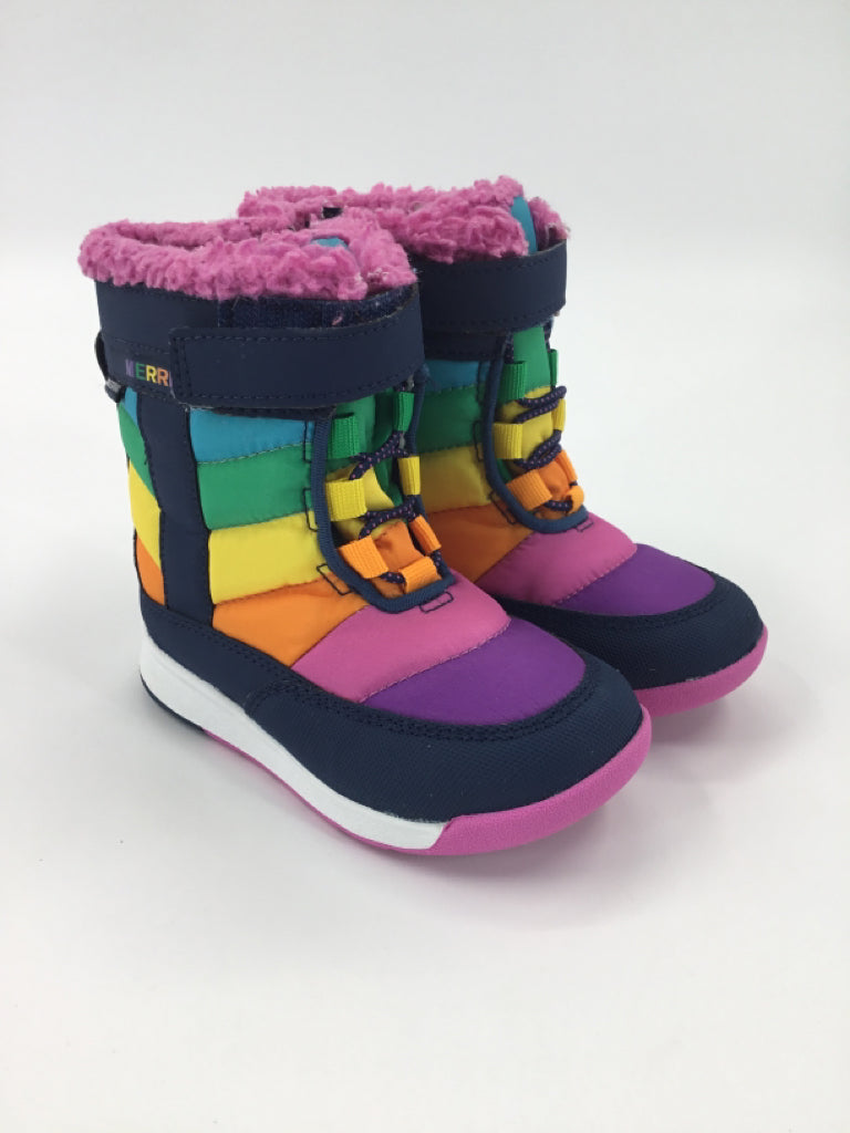 Merrell Child Size 8 Toddler Multi-Color Rain/Snow Boots