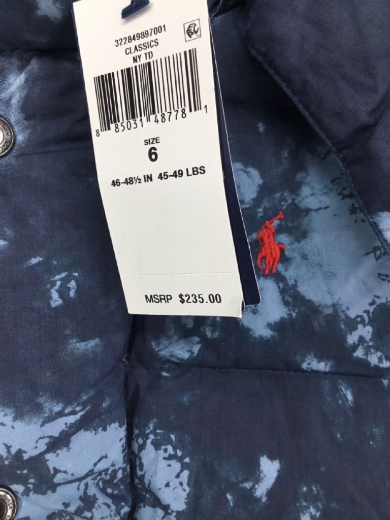 Ralph Lauren Child Size 6 Blue Tye Dye Outerwear - boys