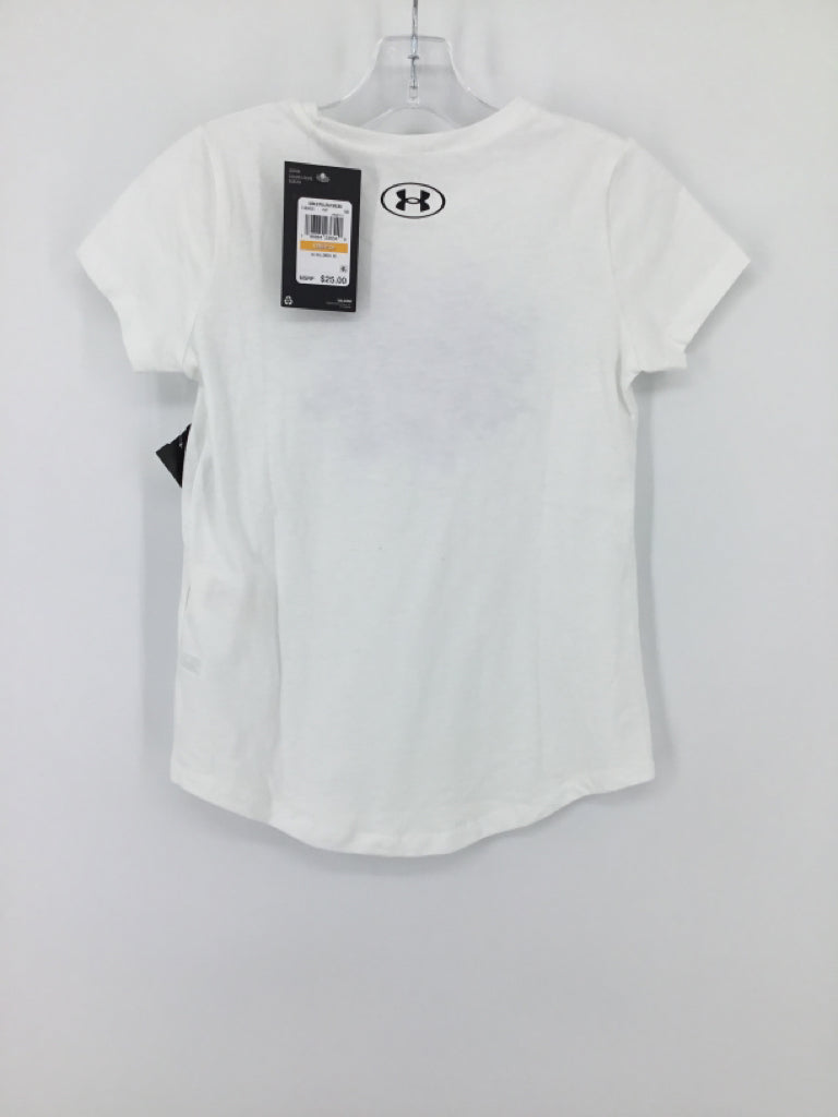 Under Armour Child Size 8 White T-shirt - girls