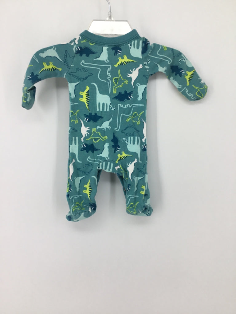 Carter's Child Size Preemie Green Sleepers