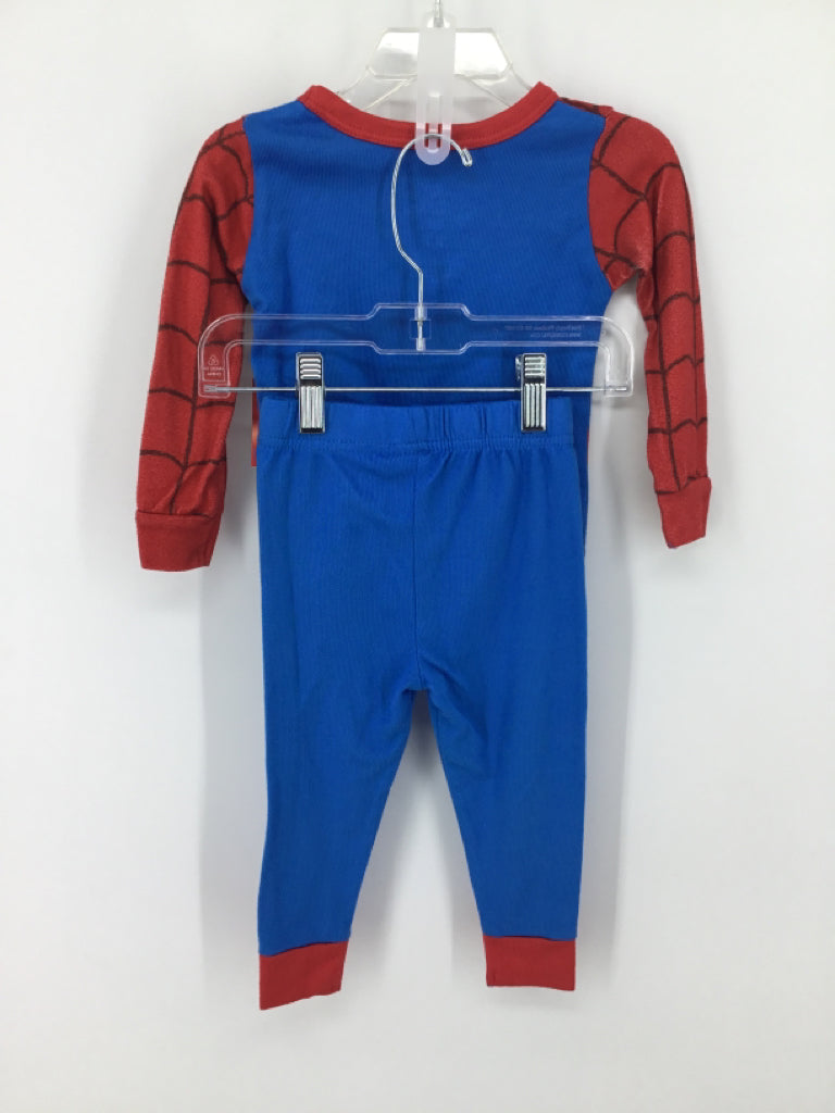 Marvel Child Size 2 Blue Character Pajamas - boys