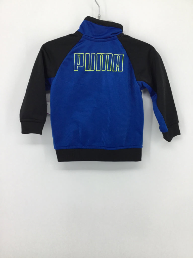 Puma Child Size 12 Months Blue Solid Jacket - boys