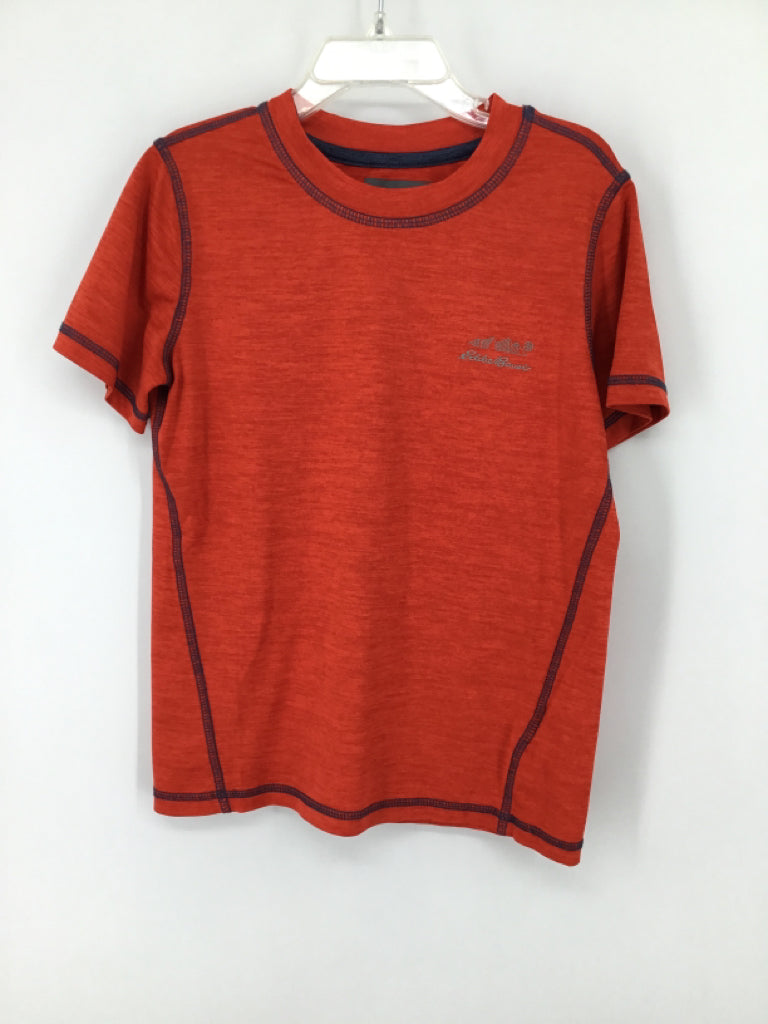 Eddie Bauer Child Size 5 Red Marbled T-shirt - boys