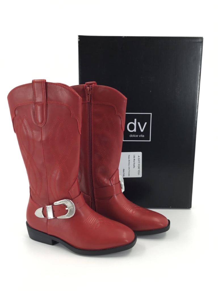 Dolce Vita Sanjae Child Size 1 Youth Red Boots
