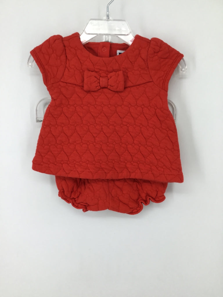 Janie and Jack Child Size 0-3 Months Red Outfit - girls