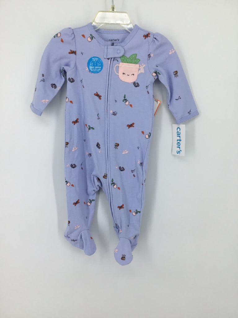 Carter's Child Size 6 Months Blue Sleepers