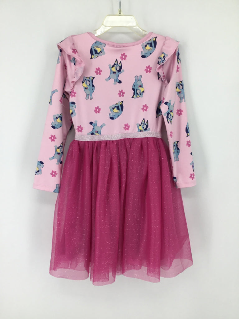 Bluey Child Size 5 Pink Dress - girls