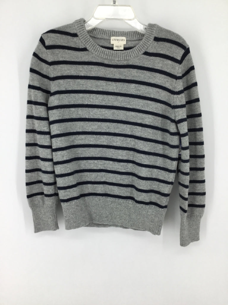 Crewcuts Child Size 4 Gray Stripe Sweater - boys