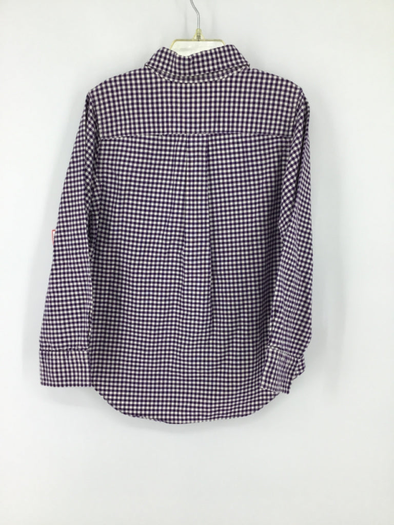 Ralph Lauren Child Size 6 Purple Checkered Shirt - boys