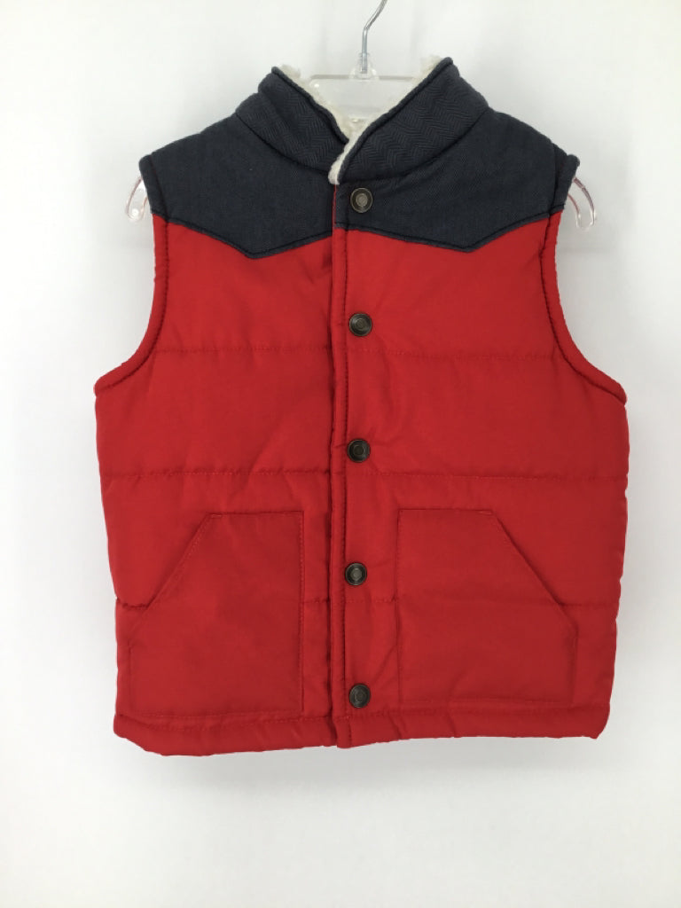 Carter's Child Size 4 Red Solid Outerwear - boys