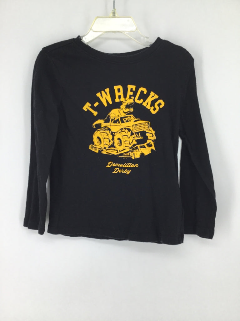 Old Navy Child Size 4 Black screen printed T-shirt - boys