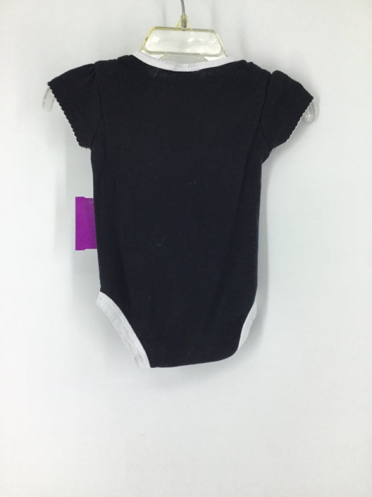 Russell Child Size 3-6 Months Black Onesie