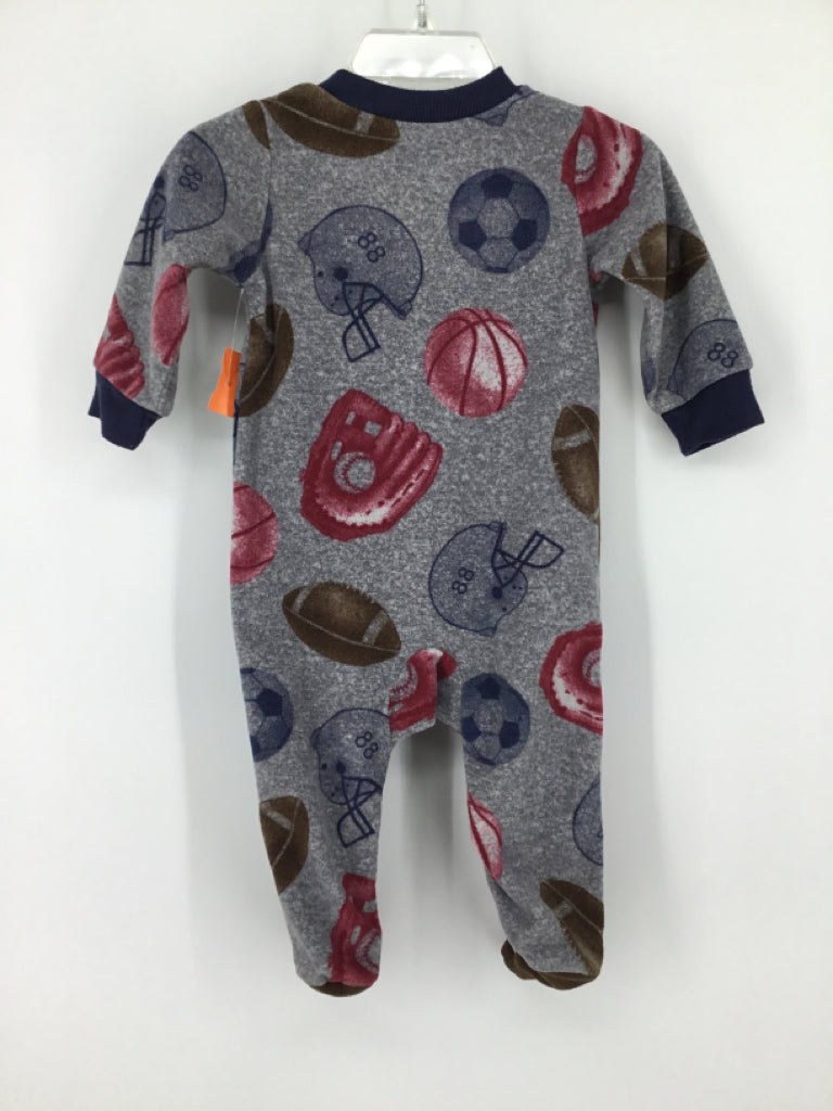 Carter's Child Size 6 Months Gray Sleepers