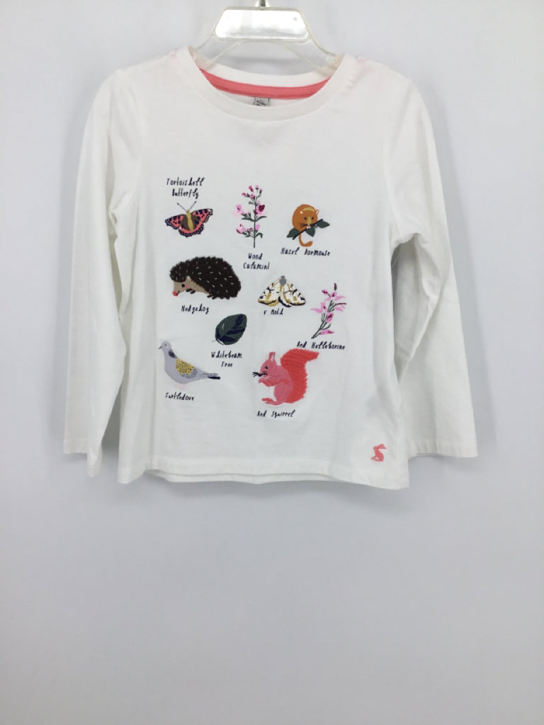 Joules Child Size 5 White T-shirt - girls