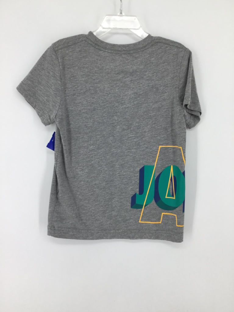 Air Jordan Child Size 4 Gray screen printed T-shirt - boys